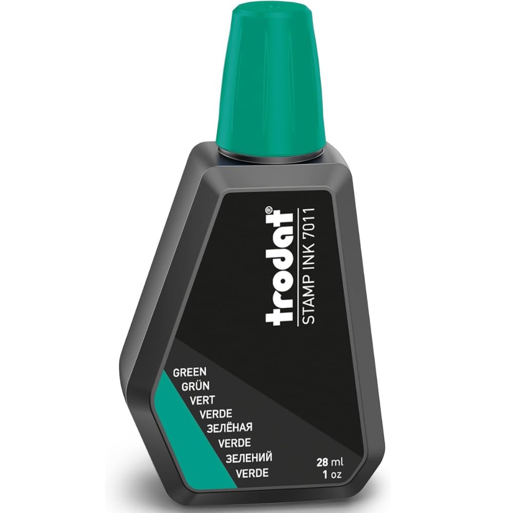 Trodat Standard Stamp Ink Refill ? Green, 28ml