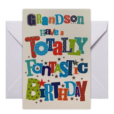 Grandson Birthday card – Have A Totally Fantastic Birthday