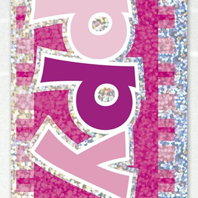 Happy 1st Birthday Pink Prism Banner (3.6 Meter Long) 1 Piece – Perfect for First Birthday Party Decorations
