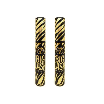 W7 Big Lash Mascara – 2 Pack – Defining & Volumising Black Mascara – Long-Lasting, Clump-Free, Eye Makeup