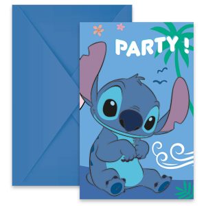 Procos Stitch & Angel 6 Invitations & Envelopes